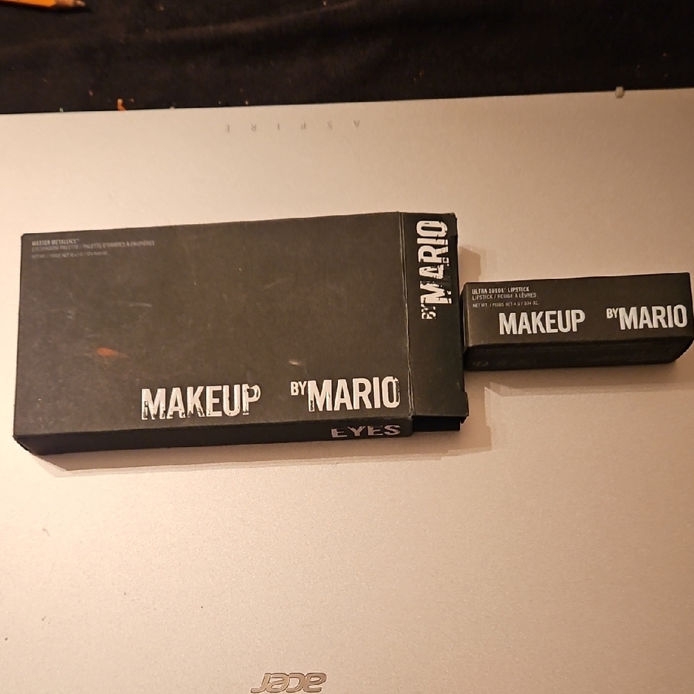 Makeup By Mario Black Eye Palette and Lipstick Duo
